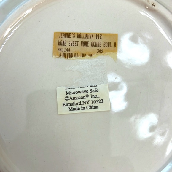 Home Sweet Home Ochre Serving Bowl - Picture 5 of 5